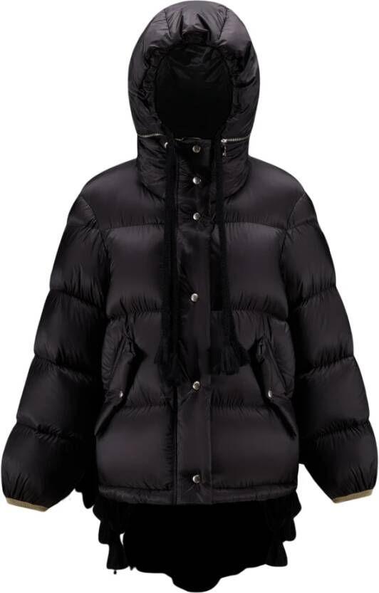 Moncler Stijlvolle Winterjas met Afneembare Capuchon Zwart Dames