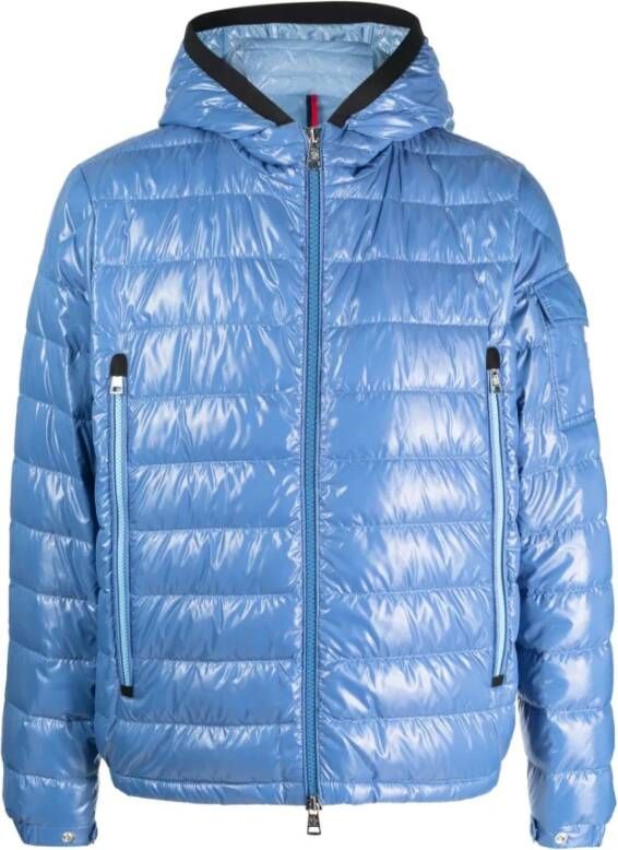 Moncler Down Jackets Blauw Heren