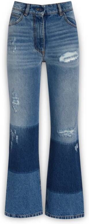 Moncler Flared Jeans Blauw Dames