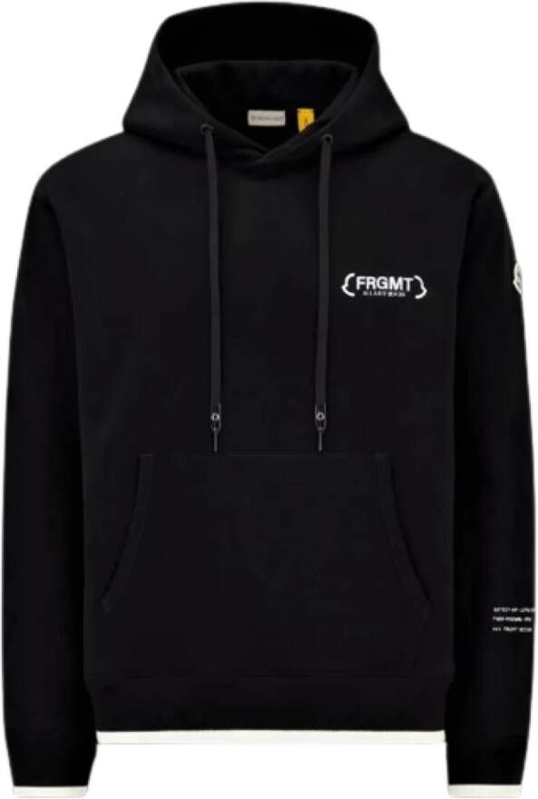 Moncler Fragment Zip-Up Hoodie Zwart Heren