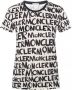Moncler Gestreept T-shirt Beige Dames - Thumbnail 1