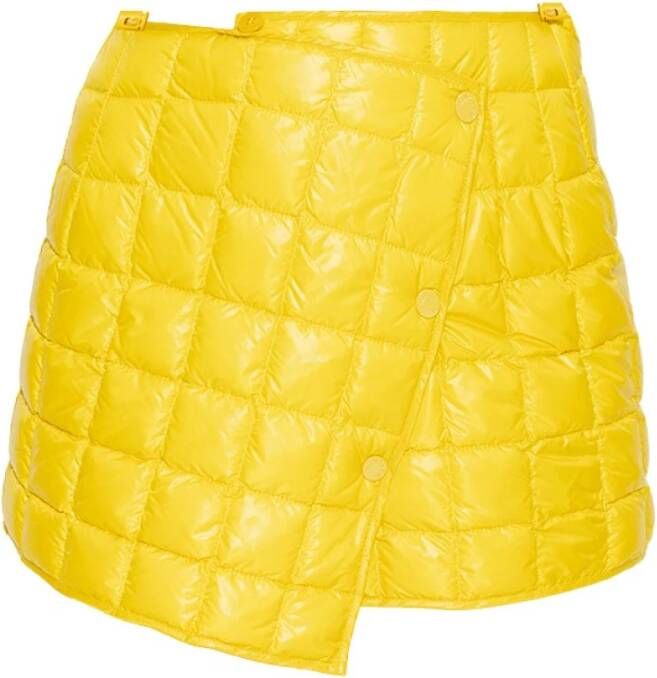 Moncler Gewatteerde Mini Rok Yellow Dames
