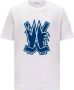 Moncler Hockey Logo T-Shirt Model I20918C0006589A7G002 White Heren - Thumbnail 1