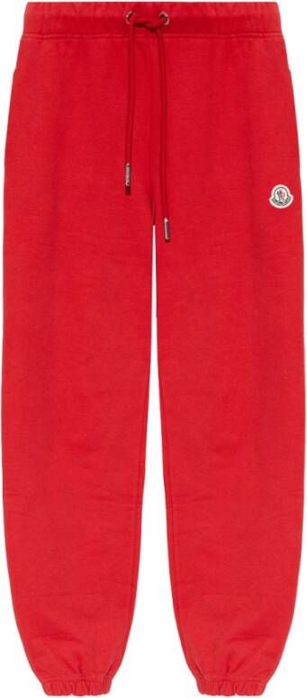 Moncler Sweatpants met logo Red Dames