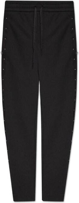 Moncler Studded Track Pants Black Heren