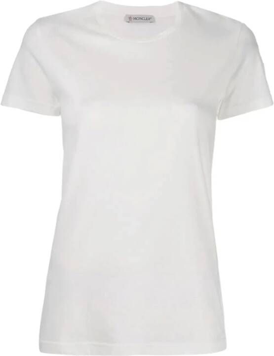 Moncler Katoenen T-Shirt Model: 80C732V8058 White Dames