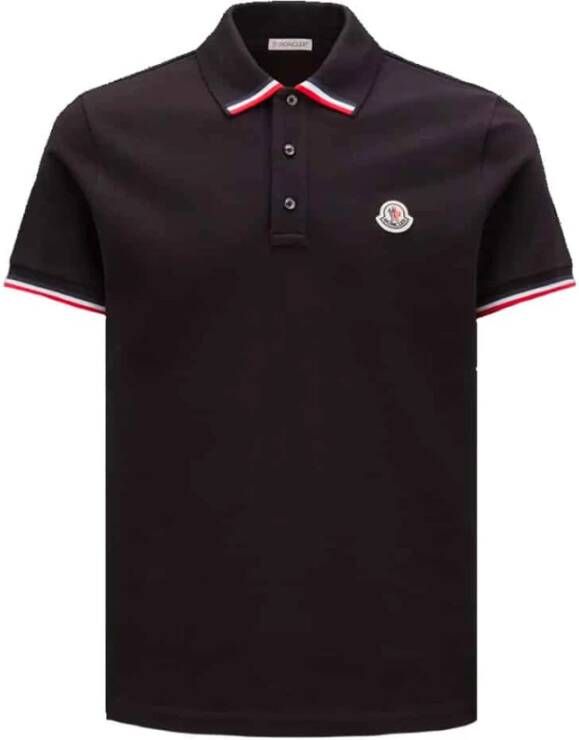 Moncler Klassiek Heren Polo Shirt Zwart Heren