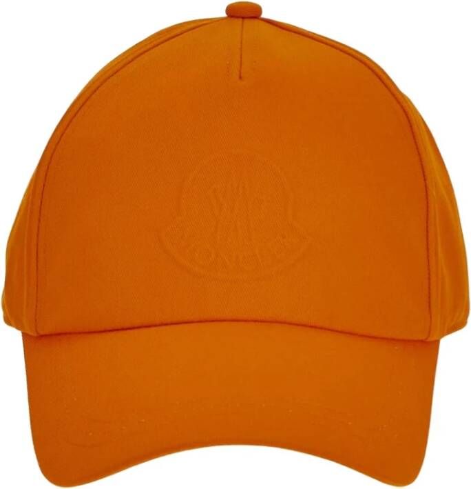 Moncler Klassieke Logo Baseballpet Oranje Heren