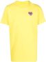 Moncler Logo Applique T-Shirt Yellow Heren - Thumbnail 1