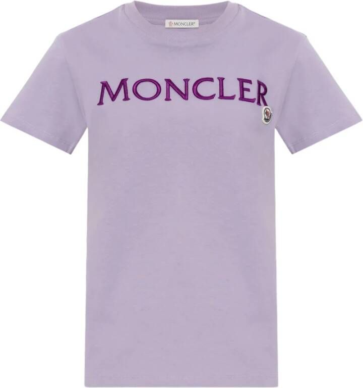 Moncler Logo T-shirt Purple Dames