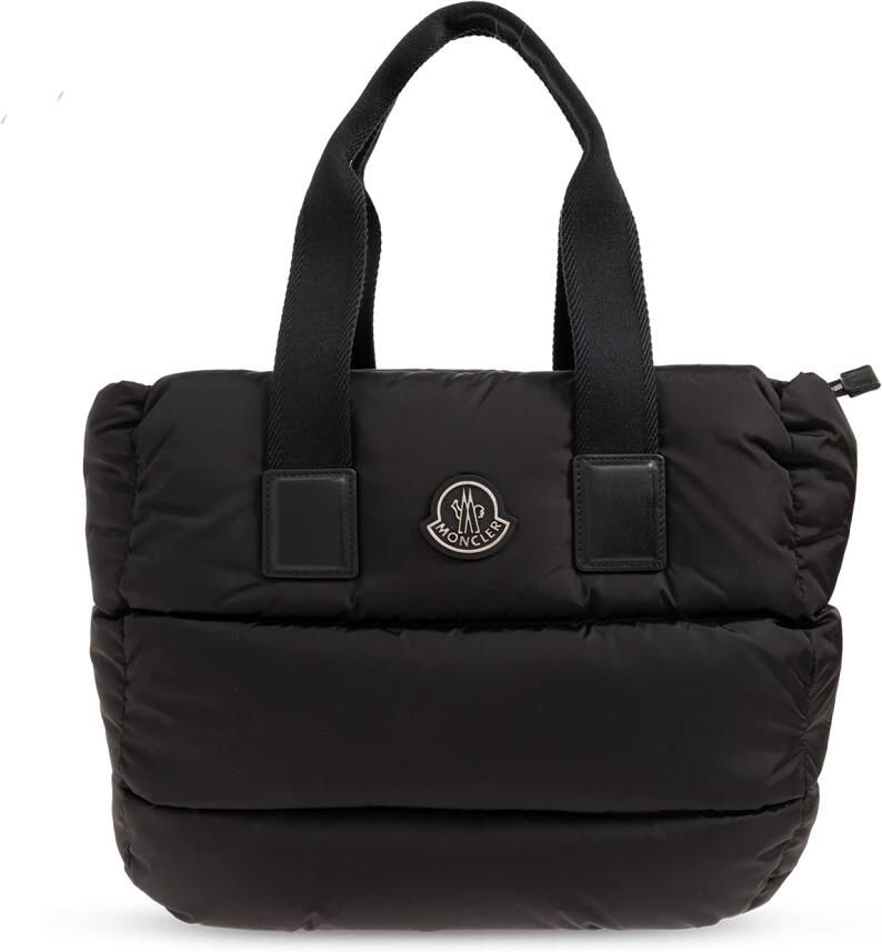 Moncler Crossbody bags Nylon And Leather Bag in zwart