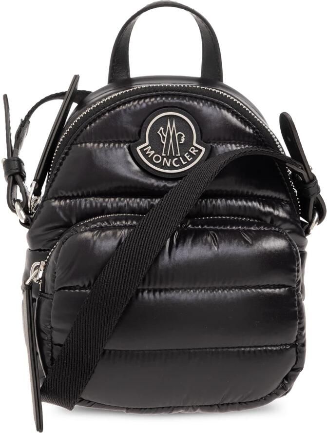 Moncler Rugzakken Nylon And Leather Backpack in zwart