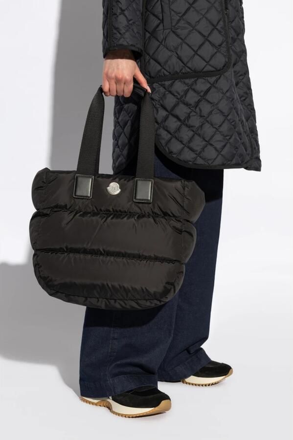 Moncler Zwarte tassen met handvat en stijl Black Dames - Foto 6