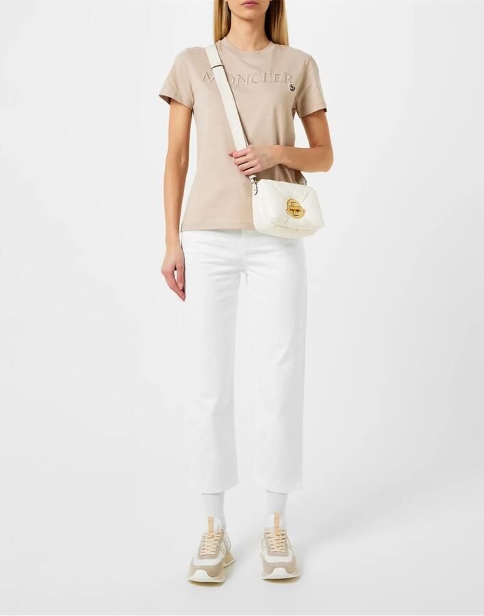 Moncler Twist-Lock Mini Crossbody Tas Witte Schouder White Dames - Foto 3