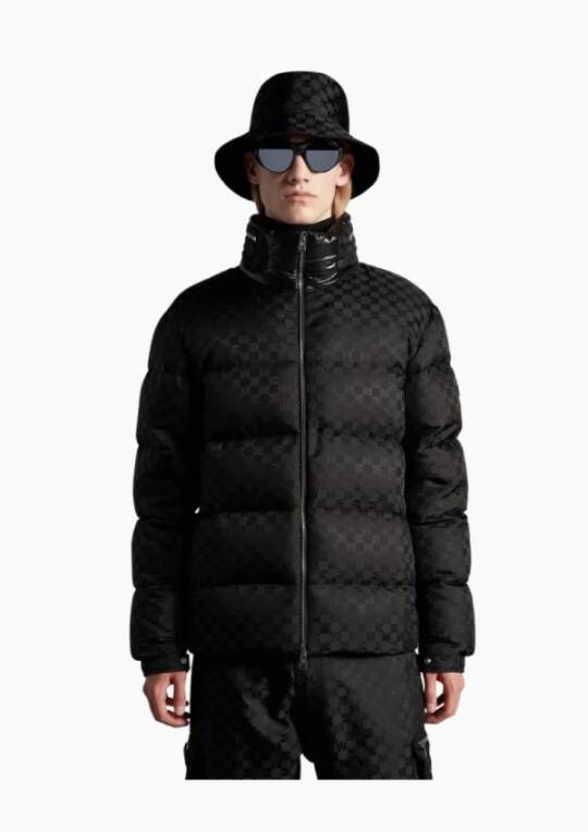 Moncler Nijima Jacquard Donsjas Zwart Heren