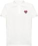 Moncler Polo shirt met logo White Heren - Thumbnail 1