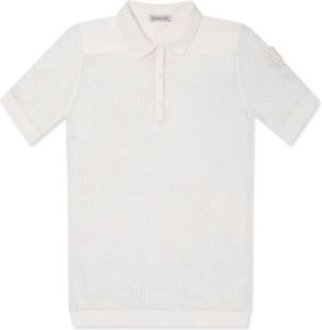 Moncler Polo Shirt With Logo Wit Dames