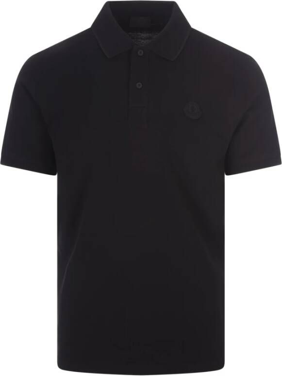 Moncler Polo Shirt Zwart Heren