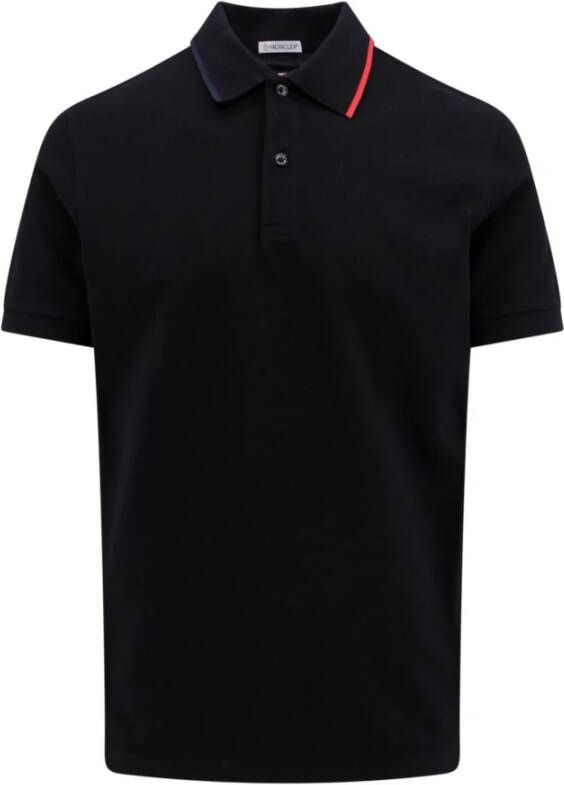Moncler Polo Shirt Zwart Heren