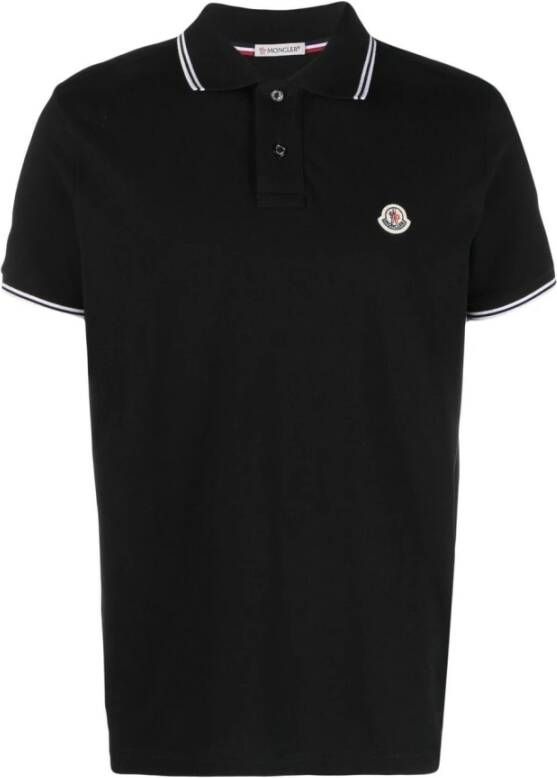 Moncler Polo Shirts Zwart Heren
