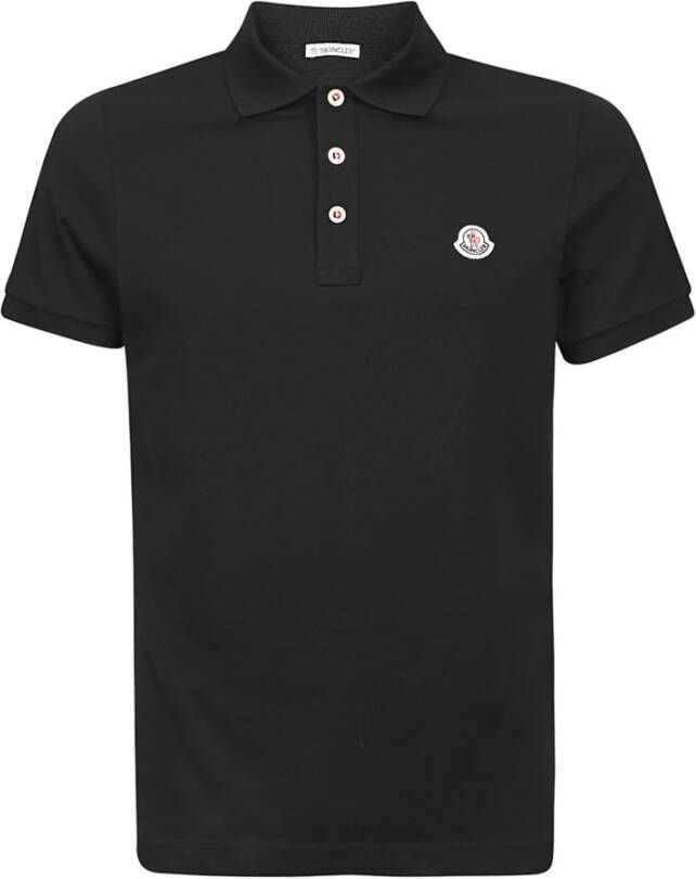 Moncler Poloshirt Zwart Heren