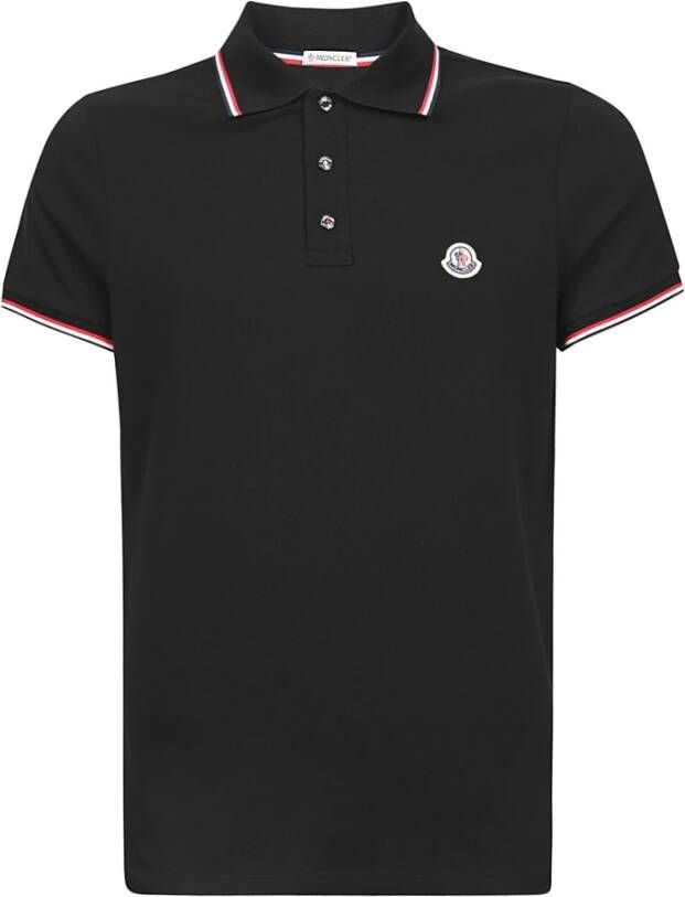 Moncler Poloshirt Zwart Heren