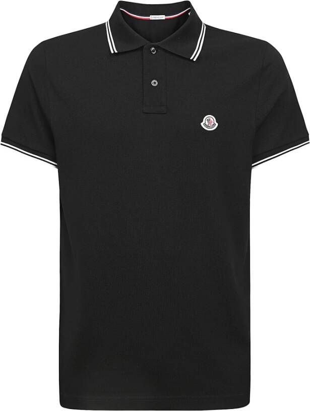 Moncler Polo Shirts Zwart Heren