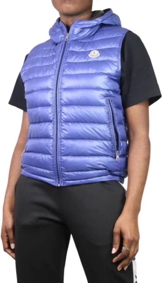 Moncler Pre-owned Fabric outerwear Blauw Dames
