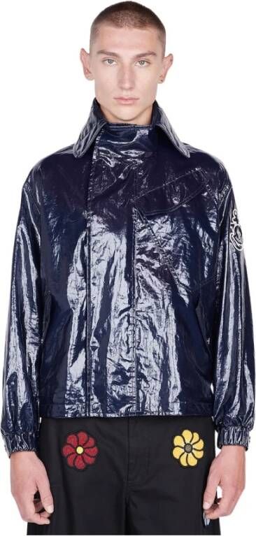 Moncler Pre-owned Jackets Blauw Heren