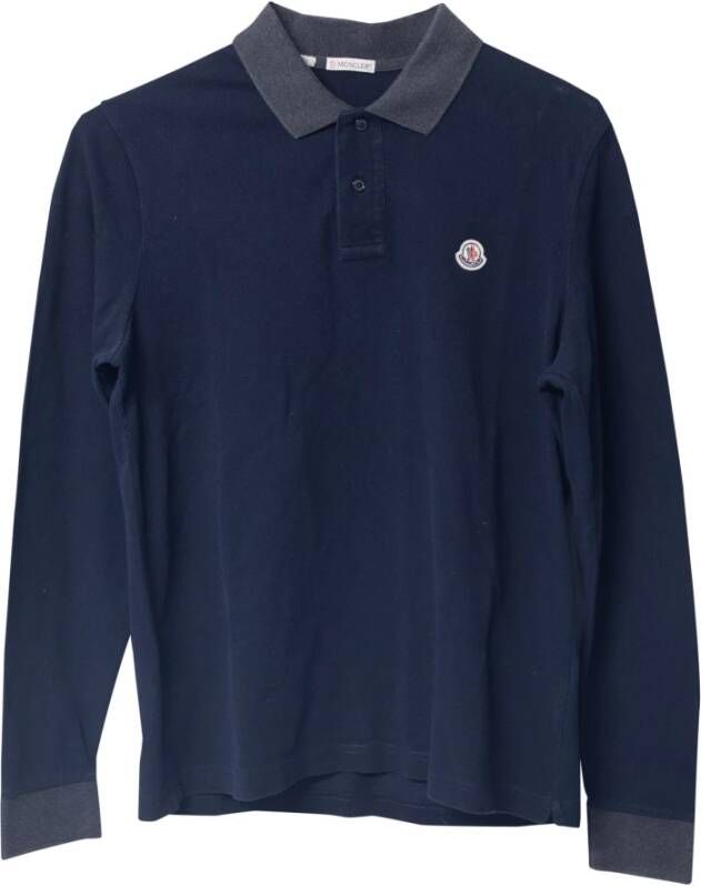 Moncler Pre-owned Polo Shirts Blauw Heren