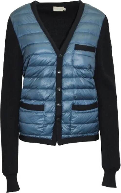 Moncler Pre-owned Polyester outerwear Blauw Dames