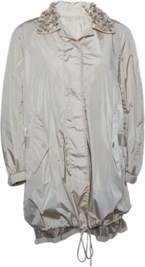 Moncler Pre-owned Fabric outerwear Beige Dames