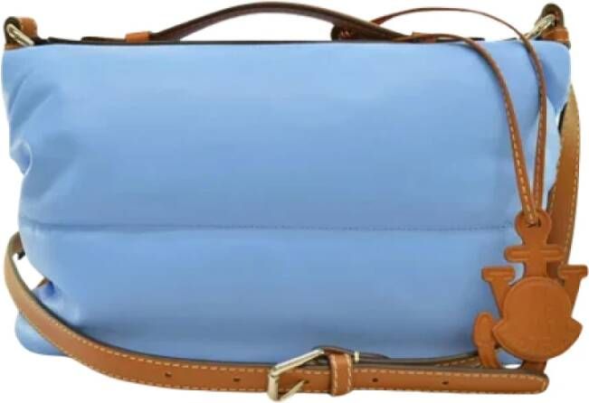 Moncler Pre-owned Silk handbags Blauw Dames