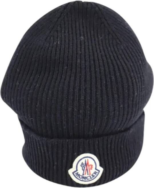 Moncler Pre-owned Wool hats Zwart Dames