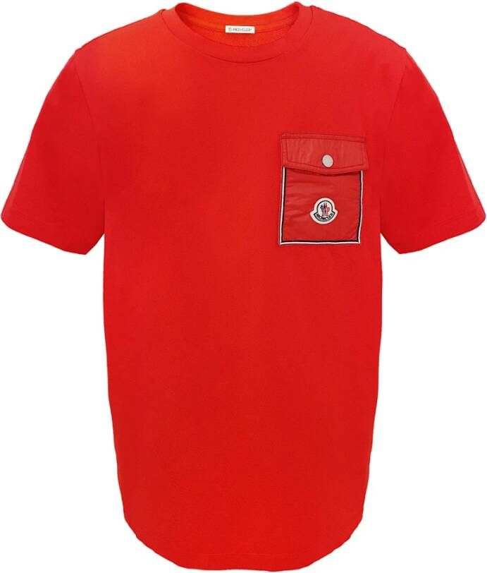 Moncler Rode Zak T-Shirt Rood Dames