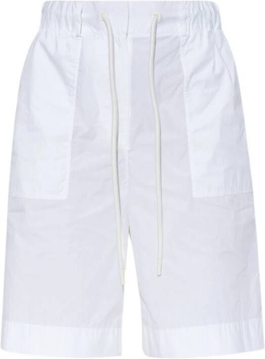 Moncler Shorts met hoge taille White Dames