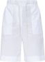 Moncler Shorts met hoge taille White Dames - Thumbnail 1