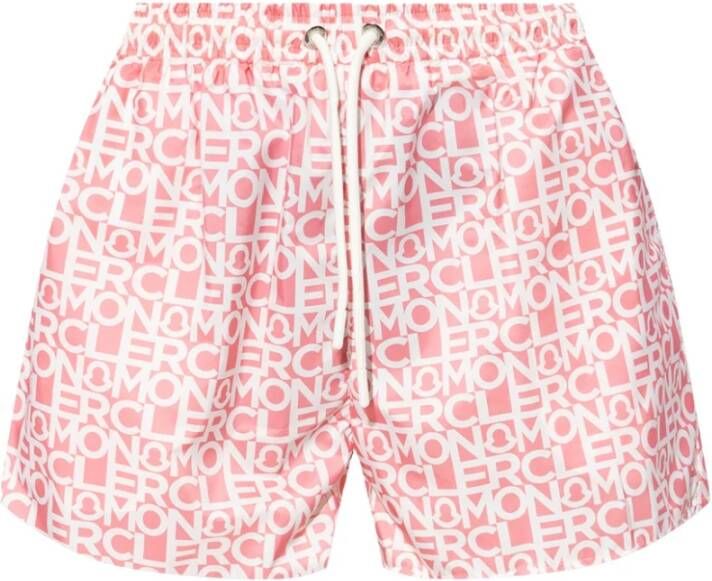 Moncler Shorts met logo Roze Dames
