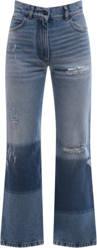 Moncler Slimfit-jeans Blauw Dames