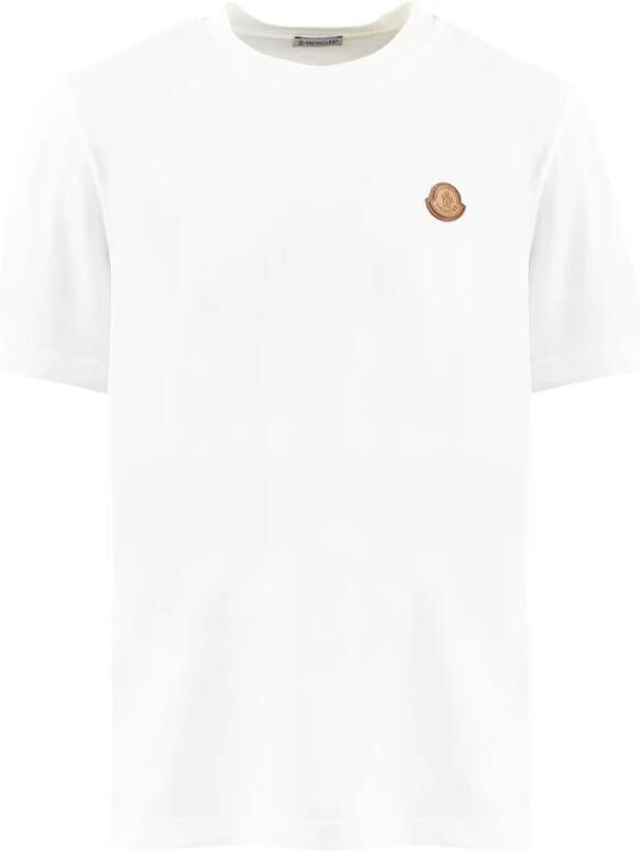 Moncler Ss T-Shirt White Heren
