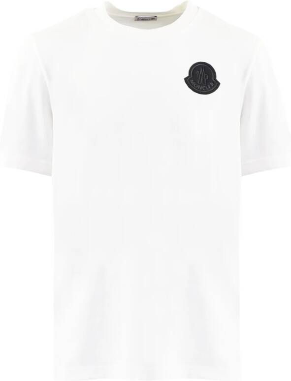 Moncler Ss T-Shirt White Heren