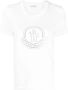 Moncler Stijlvolle Dames T-shirt met Hak en Zoolhoogte Wit Dames - Thumbnail 1