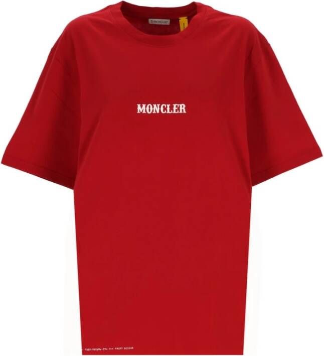 Moncler Stijlvolle Heren T-Shirt Rood Heren