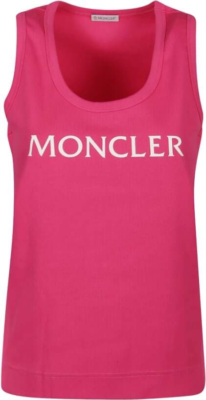Moncler Stijlvolle Mouwloze Tops Roze Dames