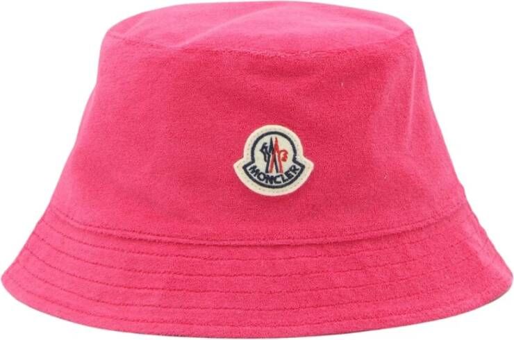 Moncler Stijlvolle Winter Bucket Hat Roze Dames