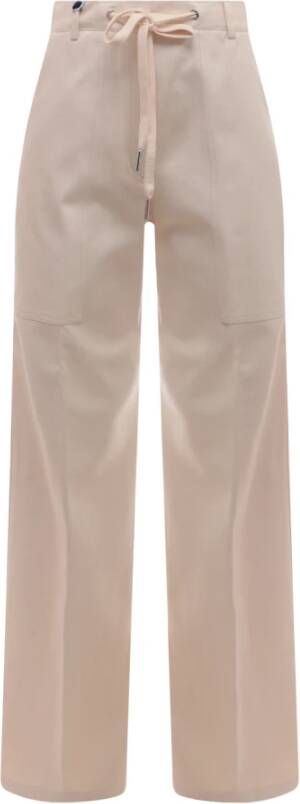 Moncler Straight Trousers Beige Dames