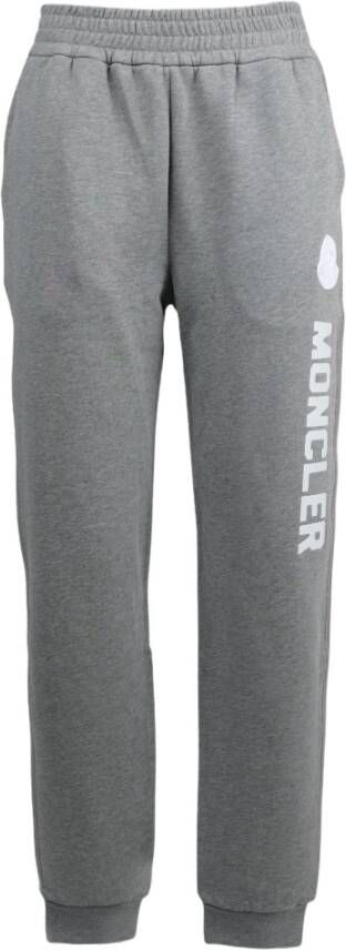 Moncler Logo Fleece Sweatpants Grijs