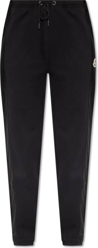 Moncler Sweatpants met logo Zwart Dames
