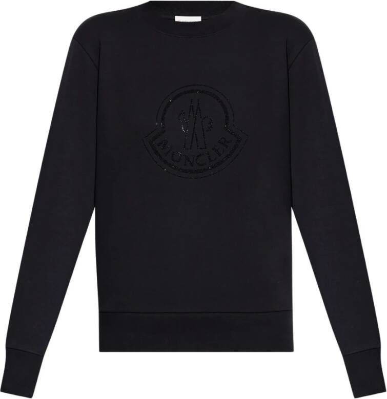 Moncler Zwarte Sweaters Sweatshirt Zwart Dames