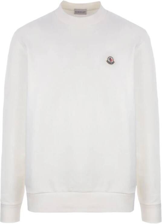Moncler Sweatshirt White Heren